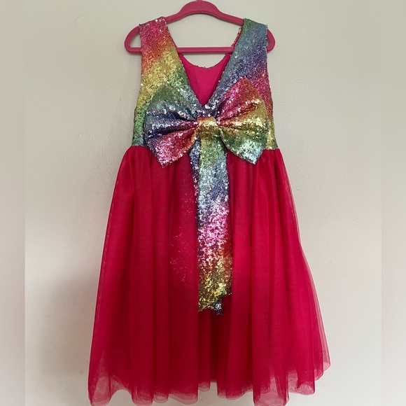Girls rainbow dress - Picture 2 of 5
